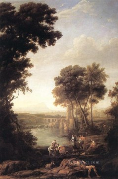 Landscape with the Finding of Moses Claude Lorrain Oil Paintings